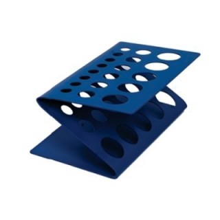 Borosil Z' Shape Test Tube Stand Aluminum 19 Hole LATS8888H19 image-1