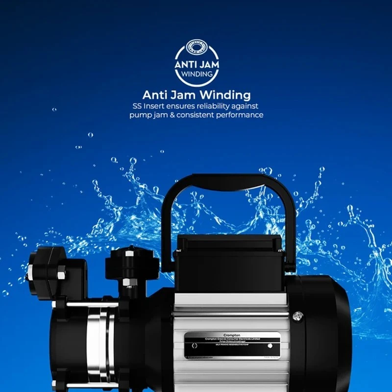  Crompton AQUAGOLD DURA 100 1 HP Self Priming Pump Image 4
