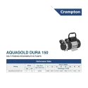  Crompton AQUAGOLD DURA 5030 0.5 HP Self Priming Pump Image 6