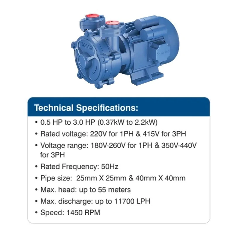  Crompton CMB10NV 1 HP Domestic Monoblock Pump Image 5