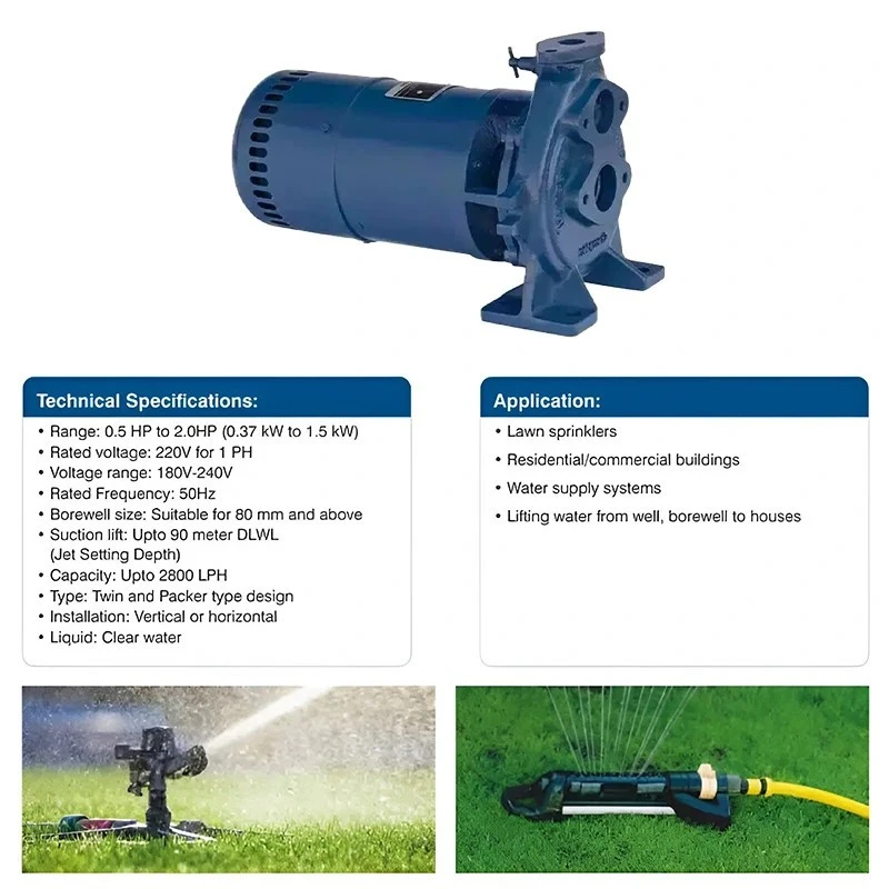  Crompton JCP12A 1 HP Jet Pump Image 7