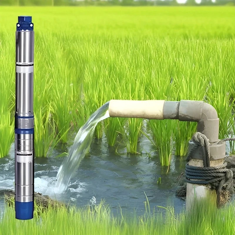  Crompton 4W11AV1A 1 HP V4 Water Filled Submersible Pumpset Image 2