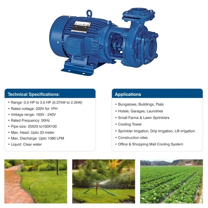  Crompton MBQ1.52(1PH)-12 1.5 HP Centrifugal Monoblock Pumps Image 4