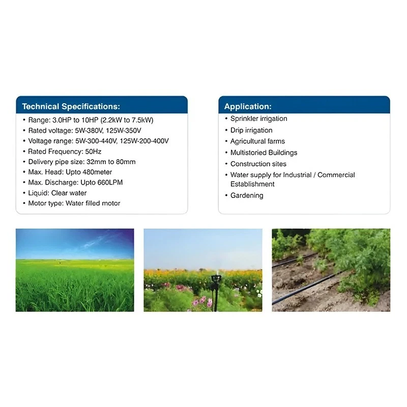  Crompton 5W10C10 10 HP Water Filled Submersible Pumpset Image 3