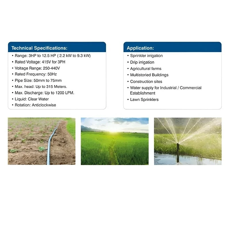  Crompton 6W8D7.5DU 7.5 HP V6 Water Filled Submersible Pumpset Image 3