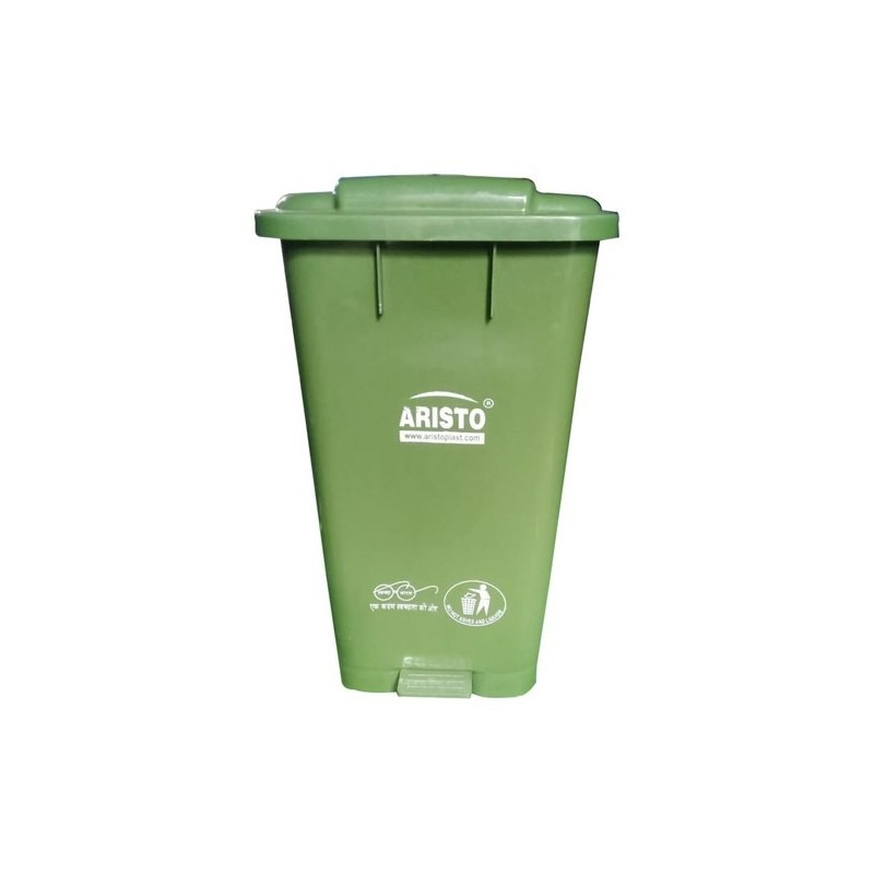 plastic-green-aristo-65-l-pedal-dustbin-for-hospital-10648