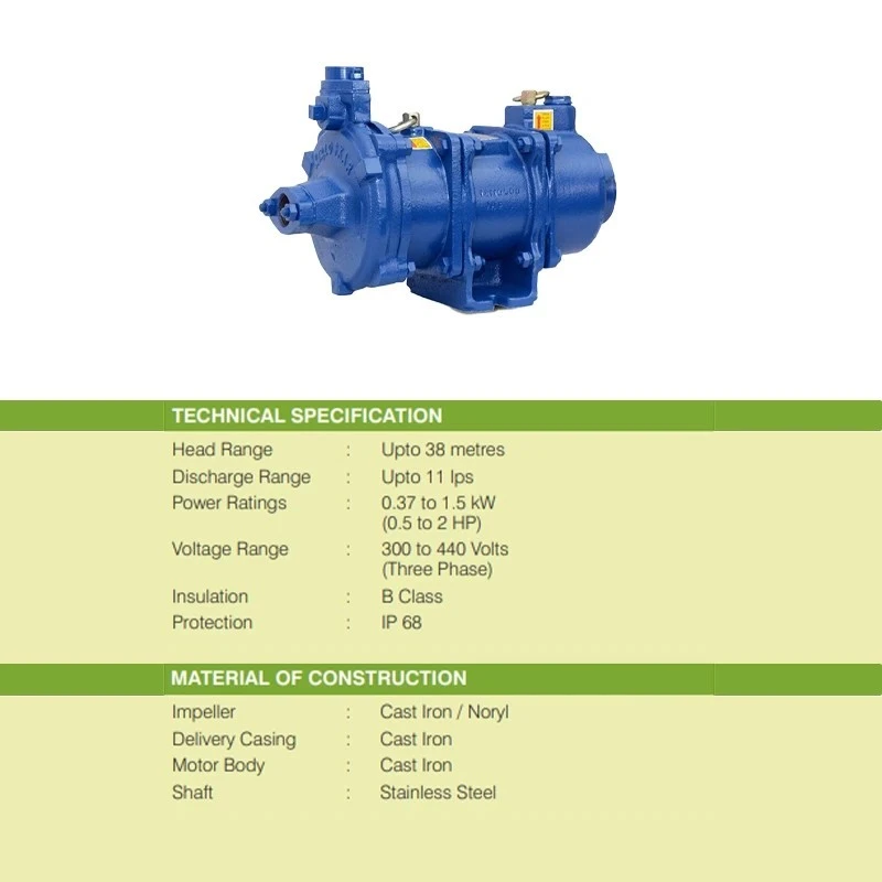  Kirloskar 2 HP KOS-225M Openwell Submersible Pump Image-7