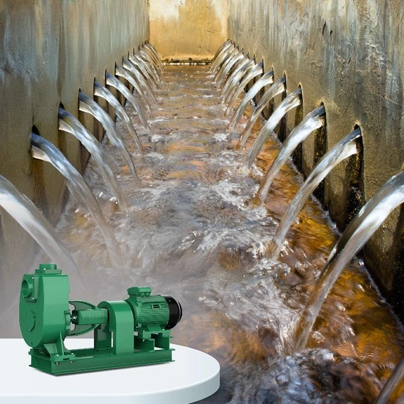  Kirloskar 3 HP SP-2H EE4 Self Priming Sewage Pump Image-3