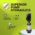  Kirloskar 3 HP KSIL10-6 Vertical Inline Pump Image-3