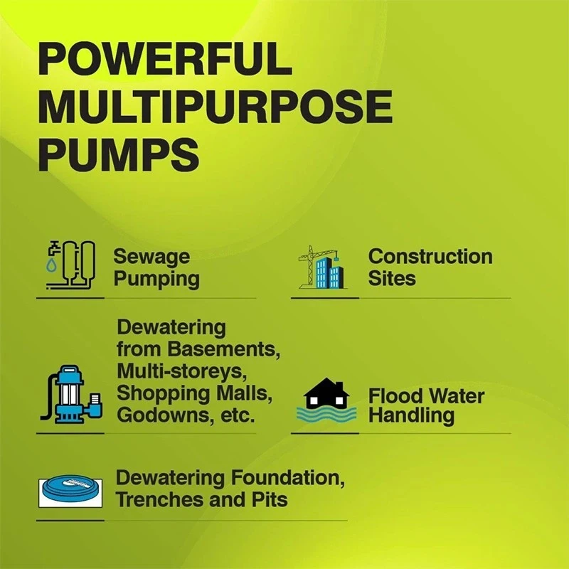 Buy Kirloskar 10 HP ETERNA 7500 CW+ 4P Sewage Dewatering Pump