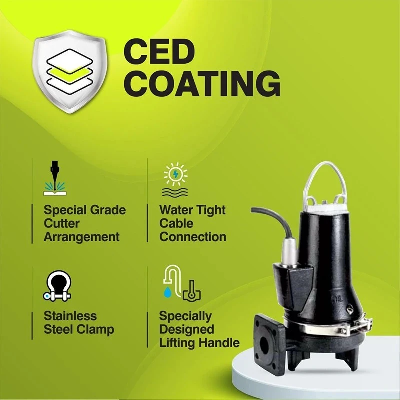  Kirloskar 5.5 HP ETERNA 4000 CWC Sewage Submersible Cutter Pump Image-3