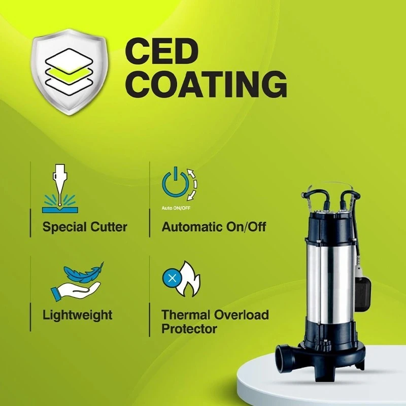  Kirloskar 2.5 HP ETERNA 1800BW Sewage Submersible Pump Image-4