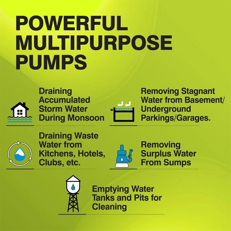  Kirloskar 2.5 HP ETERNA 1800BW Sewage Submersible Pump Image-5