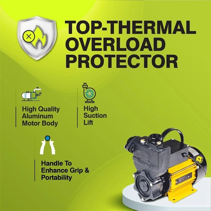  Kirloskar 1 HP Mini-40C 1P Self Priming Pump Image-4