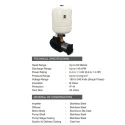  Kirloskar 1 HP CPBS-73624H M.STG-4-SS IMP. Pressure Booster Pump Image-6