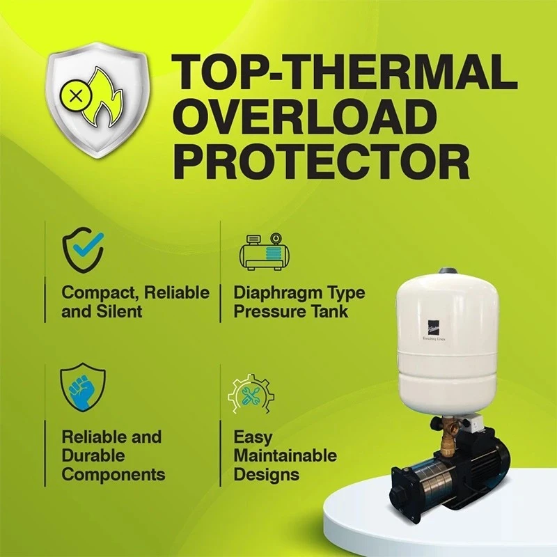  Kirloskar 0.8 HP CPBS-62824V M.STG-3-SS IMP Pressure Booster Pump Image-3