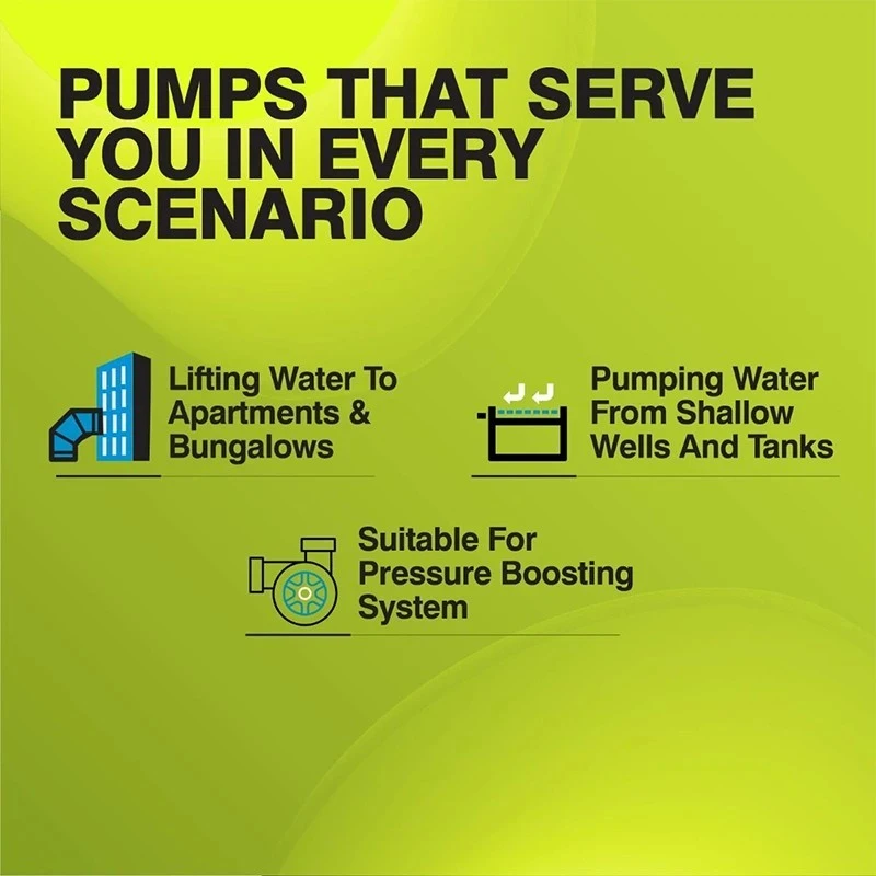  Kirloskar 1 HP ETERNA HL-42MS Multi Stage Pressure Booster Pump Image-4