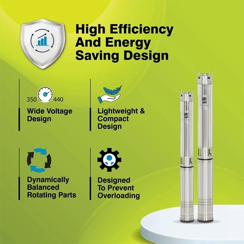  Kirloskar 3 HP KU4-0727S Borewell Submersible Pump Image-3