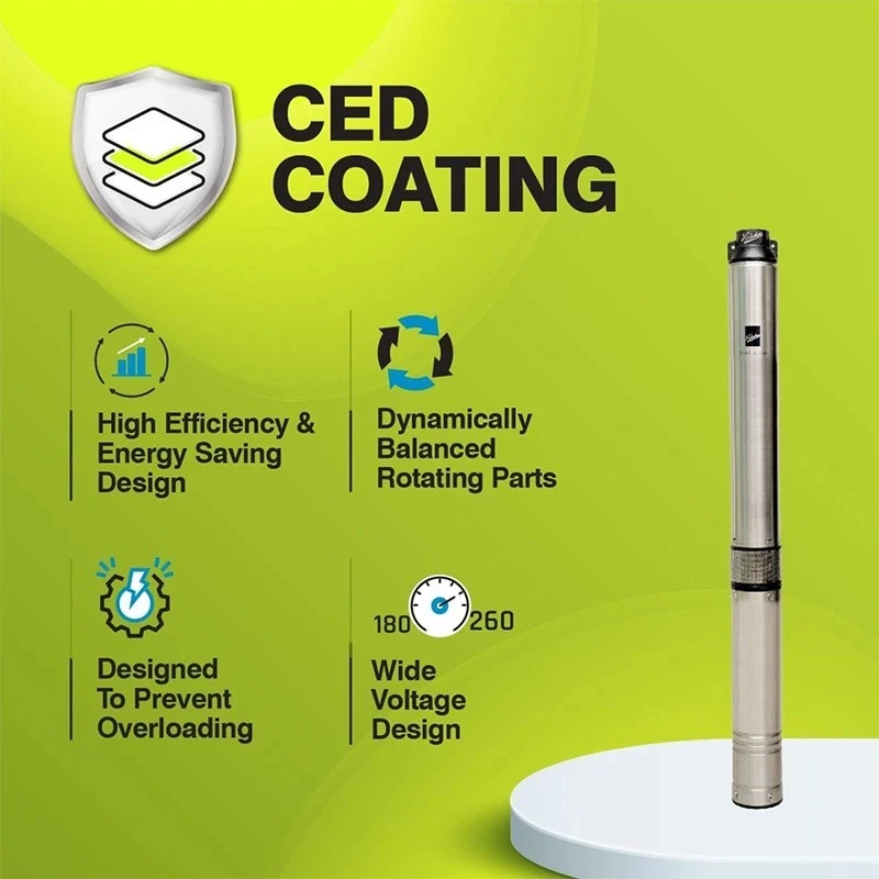  Kirloskar 1 HP KP4 JALRAAJ UVA 30-1014-CP Oil Submersible Pumpset Image-3