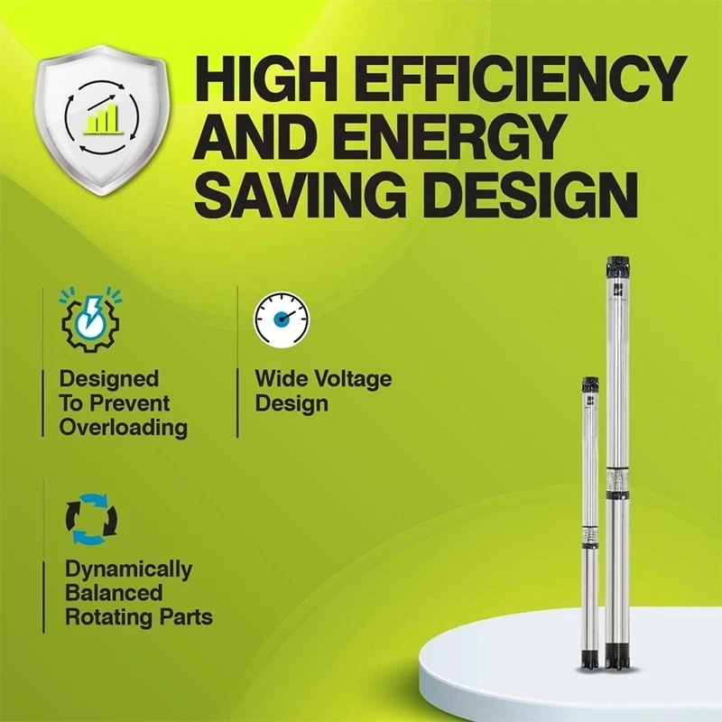  Kirloskar 1 HP KS3 PURNA 60-1010 Water Submersible Pumpset Image-3