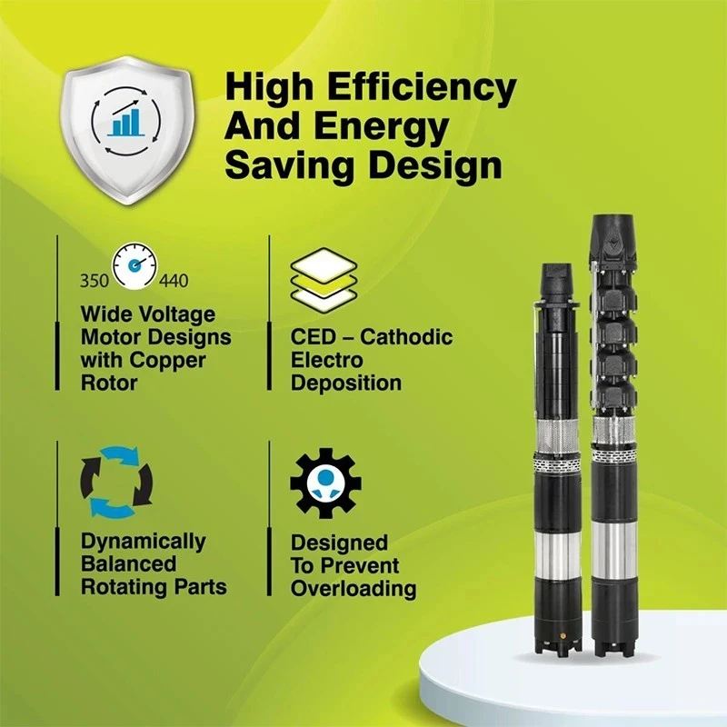  Kirloskar 4 HP KS6 180-0409 SSI Borewell Submersible Pumpsets Image-2