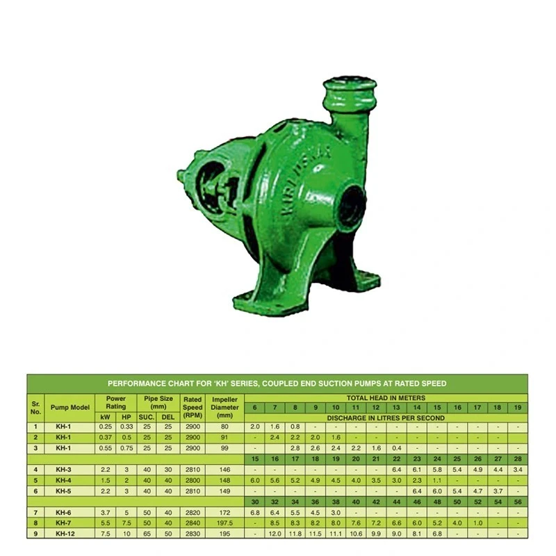  Kirloskar 2 HP KH-4 BS End Suction Pump Image-5