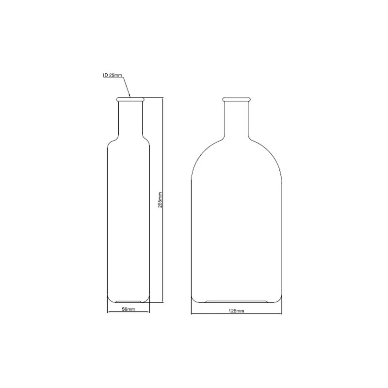  Borosil 1290-Roux Bottle With off Set Neck image-3