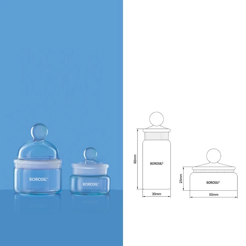 Borosil 1630-Weighing Bottles With I/C Glass Lid image-1