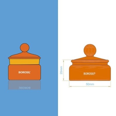 Borosil 1631-Weighing Bottles With I/C Glass Lid