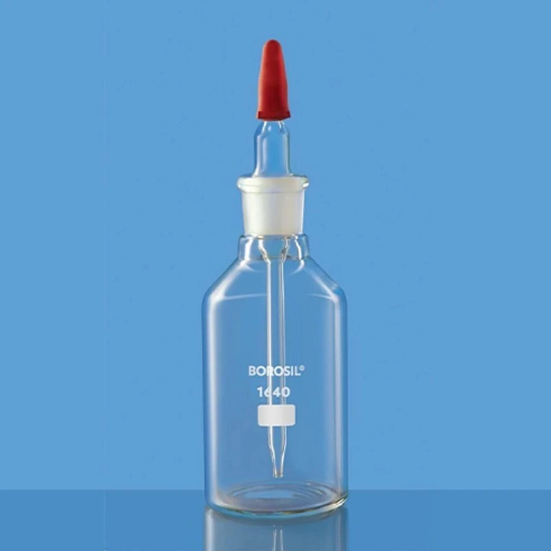  Borosil 1640-Dropping Bottles With Glass Dropper & Rubber Teat image-2