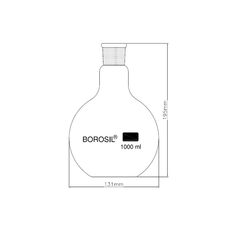  Borosil 1662-Flask for Glass Wash Bottle image-3