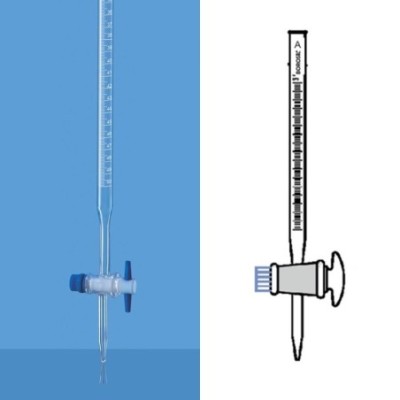 Borosil 2129-Burettes With PTFE stopcock image-1