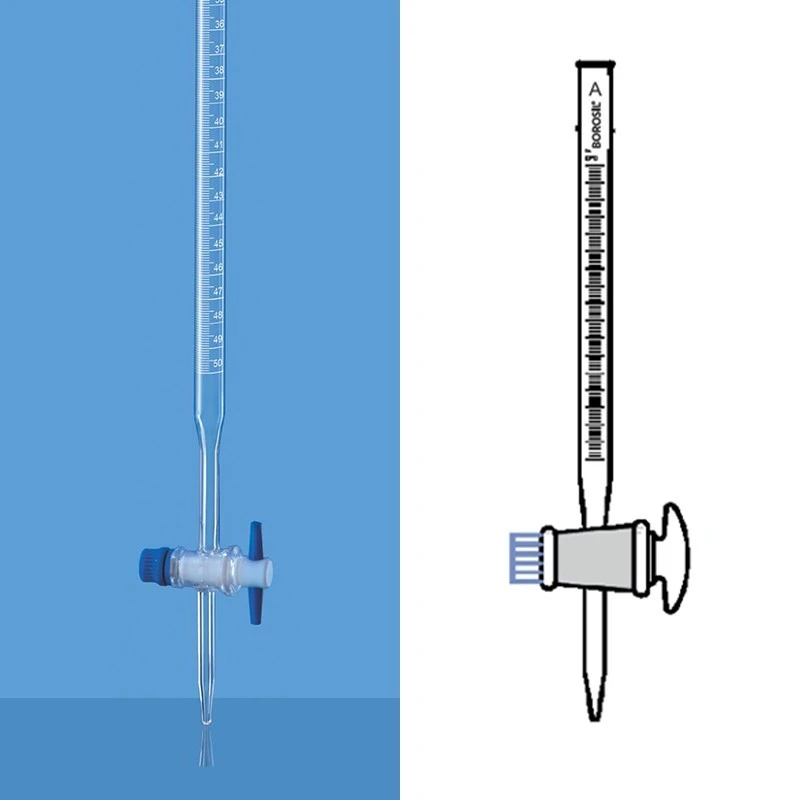 Borosil 2129-Burettes With PTFE stopcock image-1