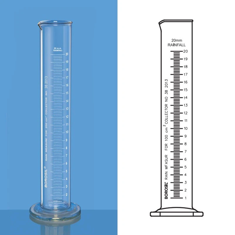 Borosil 3070-Rain Measure Cylinders