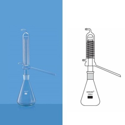 Borosil 3440-Distilling Apparatus with Friedrichs Condenser image-1