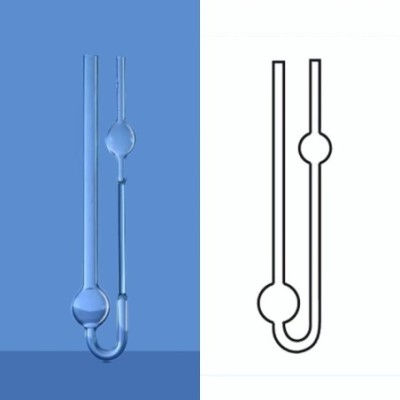Borosil 3500-Viscometer Collegen Pattern Oswal 80-100 Sec image-1