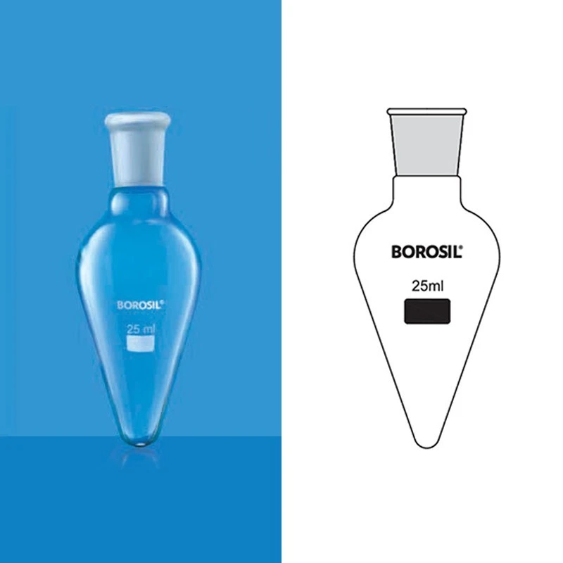Borosil 4315-Pear Shape Flask With I/C Joint image-1