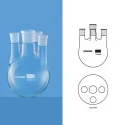 Borosil 4386-4 Necks Round Bottom Flask