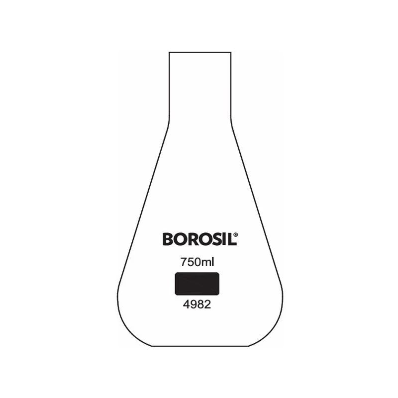  Borosil 4982-Erlenmeyer (Conical) Flask Without Rim image-3