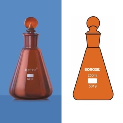Borosil 5019-Narrow Mouth Erlenmeyer Flask
