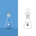 Borosil 5400-Iodine Flask With I/C Glass Stopper image-1