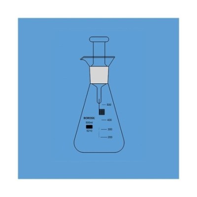Borosil 5210-Oxygen Combustion Flask As Per USP image-1