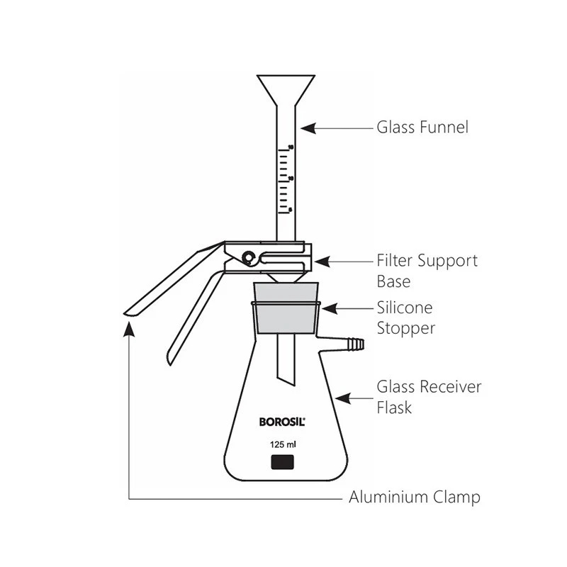  Borosil 5370-Boropure Glass Microfiltration Assembly