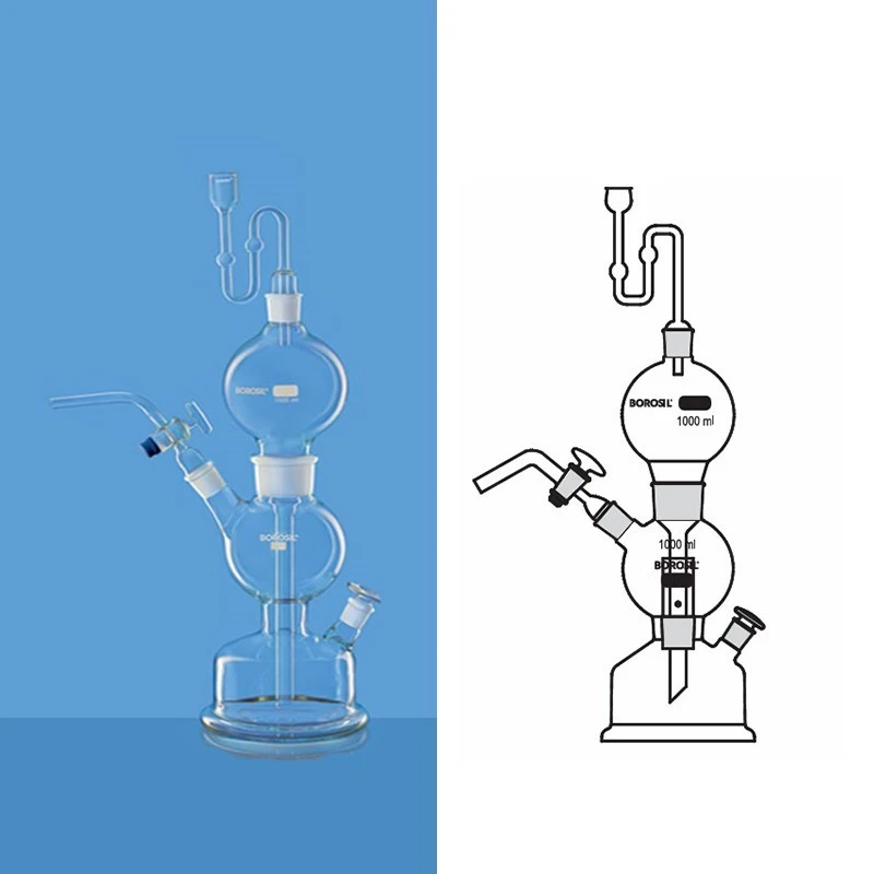 Borosil 6550-Gas Generator Apparatus (Kipps) image-1