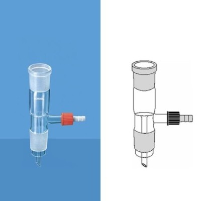 Borosil 8838-Adapter Receiver Straight With Vacuum image-1