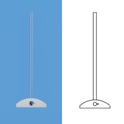 Borosil 9860-Glass Stirrer Rod With PTFE Blade image-1