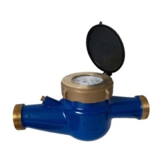 UPC Cold Multijet Water Meter UPC-MJTC-112 Brass image-1