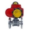 Electric Actuator Operated Three Piece Flanged End Ball Valve With CF8 (Disc)