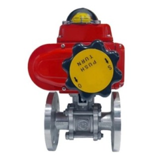 UPC Electric Actuator Operated Three Piece Flanged image-1