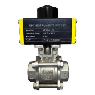 UPC Pneumatic Actuator Operated Three Piece Screwed image-1